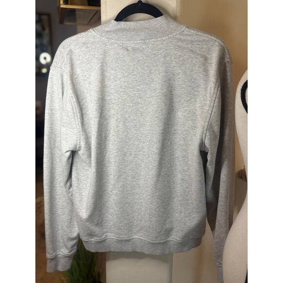 Marled Reunited Clothing Men's 1/4 Zip Pullover Sweatshirt Gray Size Small - Picture 3 of 3
